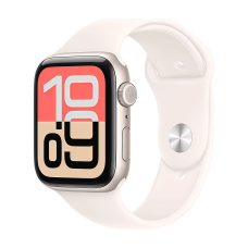 Apple Watch SE 3 44 mm, Starlight Aluminum Light Blush Sport Band M/L